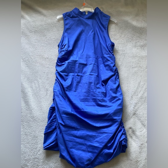 Blue ruched Zara dress - Picture 2 of 5